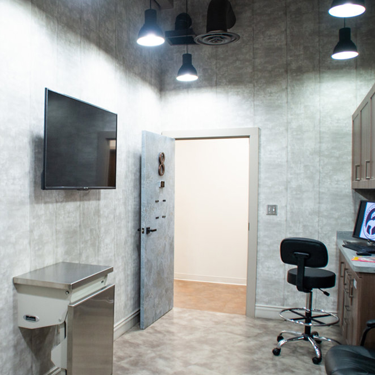Exam room interior